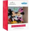 Hallmark Disney Mickey Mouse Icon with Santa Hat Christmas Ornament with Light(Mickey & Minnie on Swing)