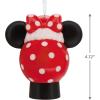 Hallmark Disney Mickey Mouse Icon with Santa Hat Christmas Ornament with Light(Minnie Mouse)