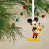 Hallmark Disney Mickey Mouse on Snow Tube Christmas Ornament(Mickey Holding Puppy)