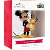 Hallmark Disney Mickey Mouse on Snow Tube Christmas Ornament(Mickey Holding Puppy)
