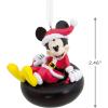 Hallmark Disney Mickey Mouse on Snow Tube Christmas Ornament(Mickey on Snow Tube)