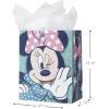 Hallmark Disney Princess Gift Bags (1 Large, 1 Extra Large) Ariel, Tiana, Rapunzel, Moana, Snow White, Belle(Frozen  Minnie Mouse  Dare to Believe)