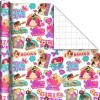 Hallmark Disney Princess and Frozen Wrapping Paper with Cutlines on Reverse (3 Rolls: 60 Square Feet Total) for Birthdays, Christmas, Valentine’s Day(Blue  Pink  White)