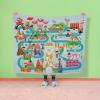 Hallmark Disney Throw Blanket, 60″ x 50″ (It’s a Small World Map) Gift for Birthday, Christmas, Kids