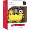Hallmark Disney Tim Burton’s The Nightmare Before Christmas Jack Skellington Christmas Ornament,Resin, 1.38 x 3.58 x 1.25 inches,(Lock  Shock  and Barrel)