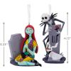 Hallmark Disney Tim Burton’s The Nightmare Before Christmas Jack and Sally with Tombstones Christmas Ornaments, Set of 2(Jack & Sally)