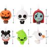 Hallmark Disney Tim Burton’s The Nightmare Before Christmas Scenes Mini Christmas Ornaments, Shatterproof, Set of 4(Mini Set of 6)
