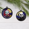 Hallmark Disney Tim Burton’s The Nightmare Before Christmas Scenes Mini Christmas Ornaments, Shatterproof, Set of 4(Set of 4)
