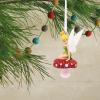 Hallmark Disney Tinker Bell on Mushroom Christmas Ornament(Tinker Bell)