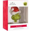Hallmark Dr. Seuss’s How The Grinch Stole Christmas! Grinch in Santa Hat Christmas Ornament(Grinch in Santa Hat)