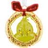 Hallmark Dr. Seuss’s How The Grinch Stole Christmas! Grinch in Wreath Christmas Ornament, Metal, Gifts for Dr. Seuss Fans