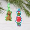 Hallmark Dr. Seuss’s How The Grinch Stole Christmas! Scenes Mini Christmas Ornaments, Shatterproof, Set of 4(Mini Tree Topper)