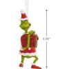Hallmark Dr. Seuss’s How the Grinch Stole Christmas! Grinch With Cindy Lou Who Christmas Ornament(Grinch with Present)