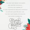 Hallmark Elegant Christmas Card (Peace & Hope)(May Christmas Bring You Peace)