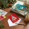 Hallmark Festive Fun Boxed Christmas Card Assortment (36 Cards and Envelopes) Red, Green, Yellow, Snowmen, Santa(Christmas Cards  36 Pack)