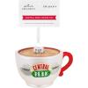 Hallmark Friends Central Perk Sign Christmas Ornament, Blown Glass(Central Perk Coffee Cup)