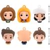 Hallmark Friends Mini Christmas Ornaments, Shatterproof, Set of 6(Friends Miniature)