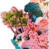 Hallmark Funny Pop Up Card for Husband, Wife, Boyfriend, Girlfriend (Better Than Bacon) for Anniversary, Romantic Birthday, Love, Father’s Day, Valentine’s Day(Pop Up  Funny Flamingos)