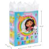 Hallmark Gabby’s Dollhouse 15″ Extra Large Birthday Gift Bag with Tissue Paper (Blue and Pink Rainbow) for Kids, Grandchildren, Friends(Gabby’s Dollhouse)