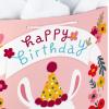 Hallmark Gabby’s Dollhouse 15″ Extra Large Birthday Gift Bag with Tissue Paper (Blue and Pink Rainbow) for Kids, Grandchildren, Friends(Llama)
