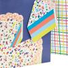 Hallmark Gift Bag Assortment (8 Bags: 3 Small 6″, 3 Medium 9″, 2 Large 13″) Kids Birthday, Good Vibes, Retro Icons(Bag Bundle)