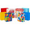 Hallmark Gift Bag Assortment (8 Bags: 3 Small 6″, 3 Medium 9″, 2 Large 13″) Kids Birthday, Good Vibes, Retro Icons(Balloons  Solids  Happy Bday)
