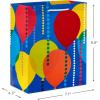 Hallmark Gift Bag Assortment (8 Bags: 3 Small 6″, 3 Medium 9″, 2 Large 13″) Kids Birthday, Good Vibes, Retro Icons(Balloons  Solids  Happy Bday)