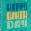 Hallmark Gift Bag Assortment (8 Bags: 3 Small 6″, 3 Medium 9″, 2 Large 13″) Kids Birthday, Good Vibes, Retro Icons(Teal Stripes  Dots  Happy Birthday)