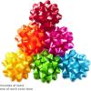 Hallmark Gift Bow Assortment (30, 2 Sizes) Red, White, Pink, Blue, Yellow, Silver, Gold for Christmas, Hanukkah, Birthdays, Weddings, Baby Showers(Red  Pink  Orange  Green  Teal  Yellow)