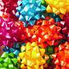 Hallmark Gift Bow Assortment (30, 2 Sizes) Red, White, Pink, Blue, Yellow, Silver, Gold for Christmas, Hanukkah, Birthdays, Weddings, Baby Showers(Red  Pink  Orange  Green  Teal  Yellow)