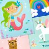 Hallmark Grade School Graduation Cards for Kids (6 Cards with Envelopes) for Preschool, Kindergarten, 6th Grade, 8th Grade and Middle School Graduates(Mermaid and Unicorn)