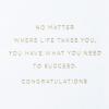 Hallmark Graduation Card (No Limits)(Where Life Takes You)