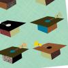 Hallmark Graduation Cards, Amazing (6 Cards with Envelopes)(Graduation Caps  6 Cards with Envelopes)