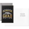 Hallmark Graduation Cards Assortment, Black and Gold, Congratulations Grad (12 Cards and Envelopes, 4 Designs)(Congratulations Grad)