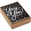 Hallmark Graduation Cards Bulk Assortment, Retro Rainbow (36 Blank Cards with Envelopes, 6 Designs) for High School, Kindergarten, Middle School, College and College Graduates(Congratulations Cards)