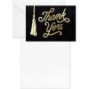 Hallmark Graduation Thank You Cards Bulk, Black and Gold Tassel (40 Thank You Notes with Envelopes)
