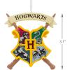Hallmark Harry Potter Stacked Books with Wand Christmas Ornament,Resin, 2.23 x 2.75 x 2.28 inches, (0002HCM9130)(Hogwarts Crest)