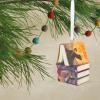Hallmark Harry Potter Stacked Books with Wand Christmas Ornament,Resin, 2.23 x 2.75 x 2.28 inches, (0002HCM9130)(Stacked Books)