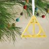 Hallmark Harry Potter Winged Key Christmas Ornament, Metal(Deathly Hallows)