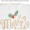 Hallmark Holiday Gift Bags (8 Bags: 3 Small 6″, 3 Medium 9″, 2 Large 13″) Recyclable Kraft with Pink Trees, Merry Holidays Winter Flowers, Joy Wreath for Christmas, Hanukkah, Weddings