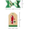 Hallmark Holiday Gift Wrap Accessory Kit (Red Truck, Tree, Snowflake) 6 Gift Bows, 12 Gift Tags, 9 Yards of Twine – Kraft, Red, Green, White(Red  Green  and Kraft)