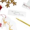 Hallmark Holiday Gift Wrap Accessory Kit (Red Truck, Tree, Snowflake) 6 Gift Bows, 12 Gift Tags, 9 Yards of Twine – Kraft, Red, Green, White(Snowflakes  Deer  String  Red  Natural)