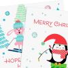 Hallmark Holiday Money or Gift Card Holder Cards for Kids (6 Cards with Envelopes) Snow Bunnies, Penguin with Presents
