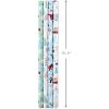 Hallmark Holiday Wrapping Paper Bundle with Cut Lines on Reverse, Elegant Woodland (Pack of 4, 120 sq. ft. TTL) Peace and Joy, Deer, Pinecones, Snowflakes, Blue, Gold(Yeti  Santa  Penguin  Snowflakes  Blue  Gold)