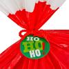 Hallmark Jumbo Plastic Holiday XL Gift Bags (2 Extra Large Bags: Snowflakes on Red, Rustic Snowmen) for Carry-on Luggage, Giant Stuffed Animals, Bedding Sets(Blue  Red  White)