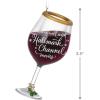 Hallmark Keepsake Christmas Ornament 2021, Hallmark Channel The Perfect Pairing Wine Glass