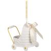 Hallmark Keepsake Christmas Ornament 2024, Baby’s First Christmas Pram, Porcelain, Baby Gift(2024 Baby Pram)