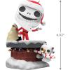 Hallmark Keepsake Christmas Ornament 2024, Disney Tim Burton’s The Nightmare Before Christmas Jack and Sally Papercraft, Gifts for Disney Fans(Jack and Zero)