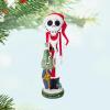 Hallmark Keepsake Christmas Ornament 2024, Disney Tim Burton’s The Nightmare Before Christmas Oogie Boogie With Sound and Motion, Gifts for Disney Fans(Santa Jack Skellington)