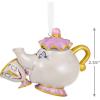 Hallmark Keepsake Christmas Ornament 2025, Disney Beauty and The Beast Belle with The Wardrobe, Gifts for Disney Fans(Mrs. Potts and Chip)